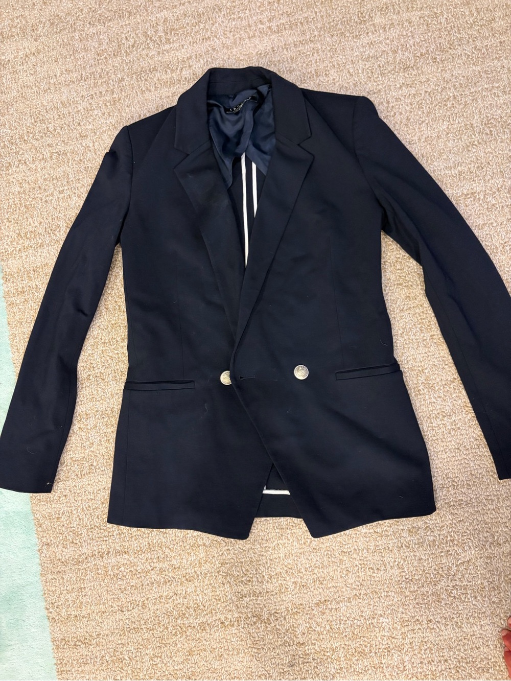 Theory Elkaey Refiner Navy Women's Blazer, size 2